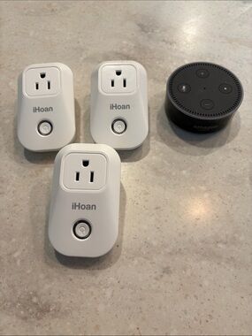 Amazon Alexa with compatible wall plugs (set of 3)